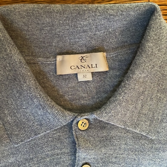 Canali Merino Wool Long-Sleeve Polo - Picture 8 of 11